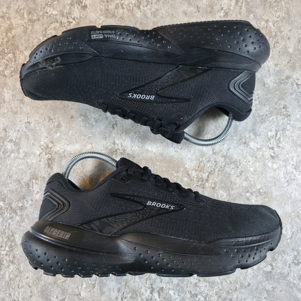Brooks Glycerin 21 Mens Shoes 10.5 Triple Black Running 1104191D020 *Read Desc.